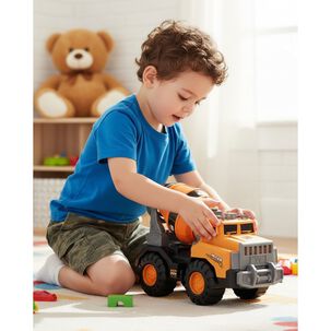 Cami&oacute;n Juguete Tolva Goliat Y Betonero Revolvedora Grande