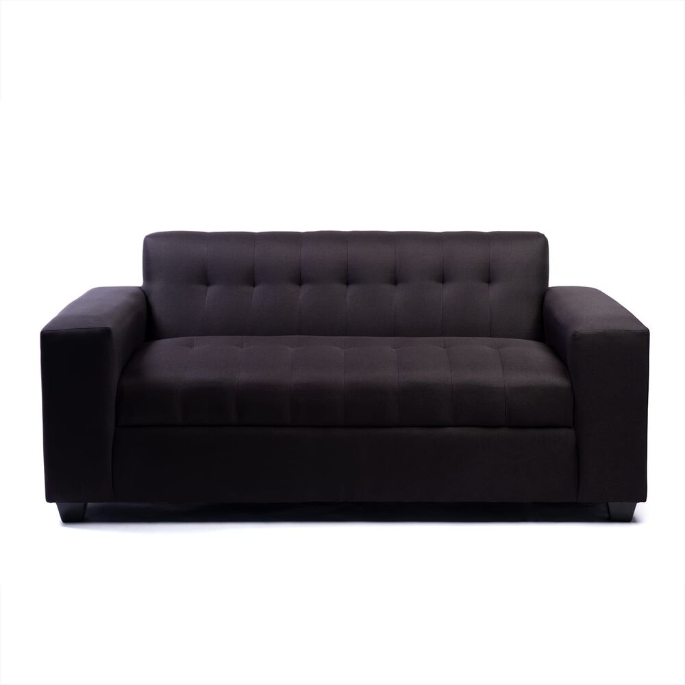 Sofa Dos Cuerpos Lino Negro image number 0.0