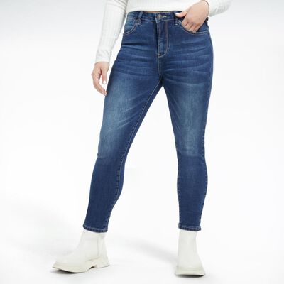Jeans Tiro Medio Skinny Mujer Kimera