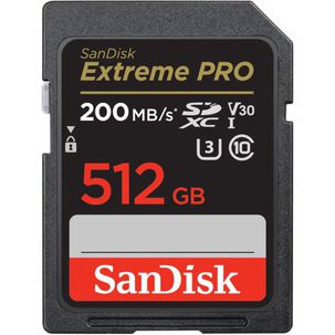 Tarjeta Sd 512gb Extreme Pro R200mb/s W140mb/s Sandisk