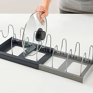 Organizador Para Platos Tapas Ollas Acero Inoxidable Ajustable
