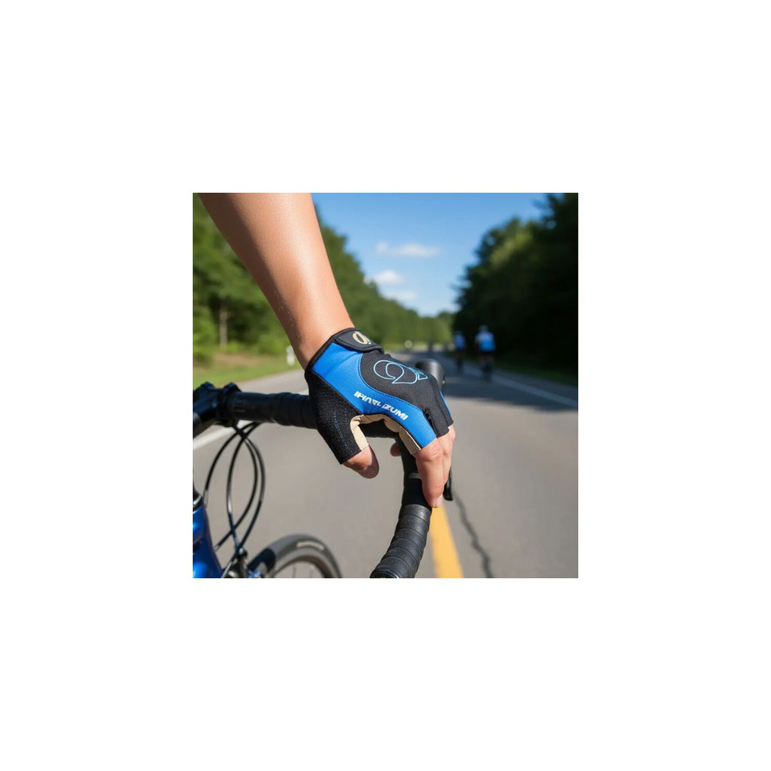 Kit Ciclista Casco Mtb Azul + Guantes Gel Dedos Cortos Azul Xl image number 6.0