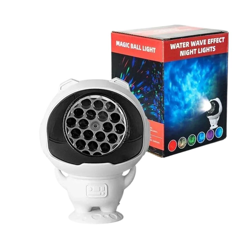 Proyector Led Forma De Astronauta Multicolor Waves image number 0.0