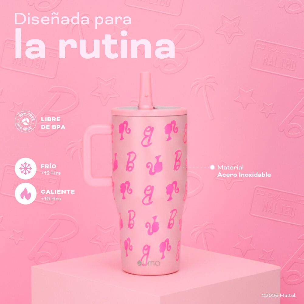 Vaso Termico Tumbler Mug Barbie Vibes 590ml Acero Inox Uma image number 3.0