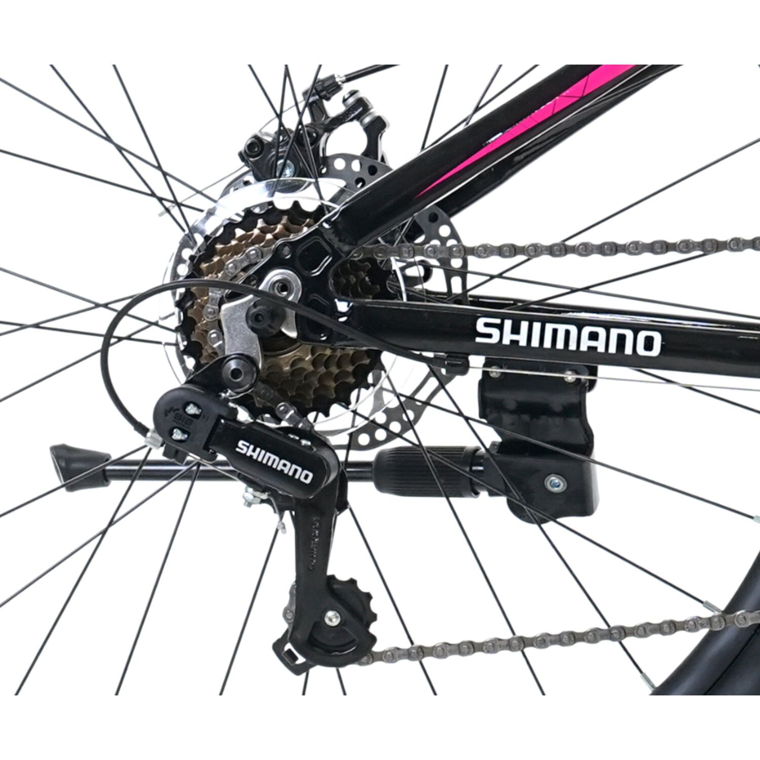 Bicicleta Totem Mtb Aro 26 Modelo Y650 Negro Rosa image number 3.0