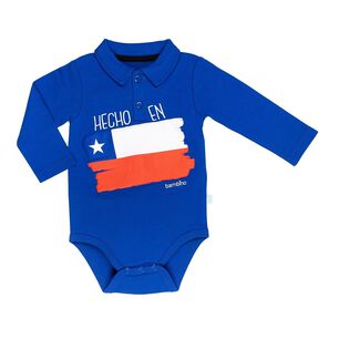 Body Chile Azul Bandera Ni&ntilde;o 9-12 Meses