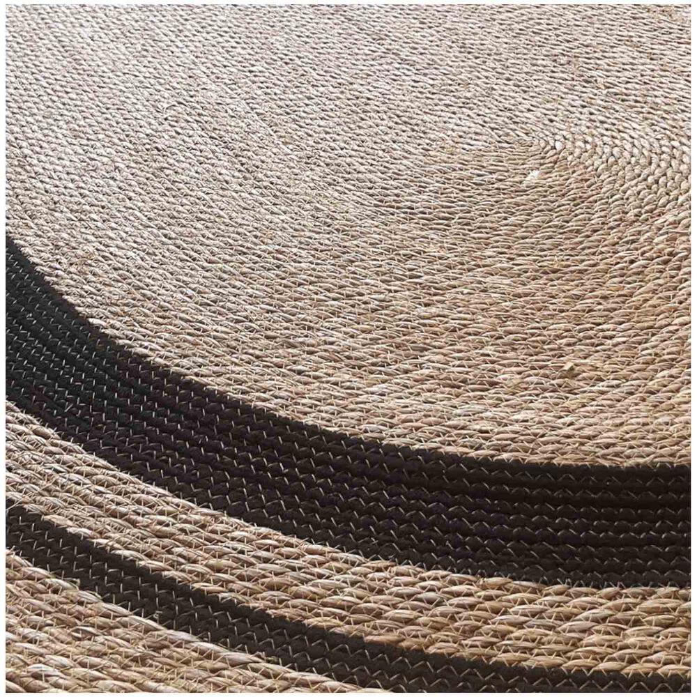 Alfombra Ovalada De Yute Natural Trenzado 140x200 Cm image number 4.0