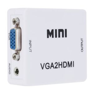 Adaptador Vga A Hdmi Hdtv Convertidor Vga Hembra A Hdmi Hembra Con Audio Jack 3.5