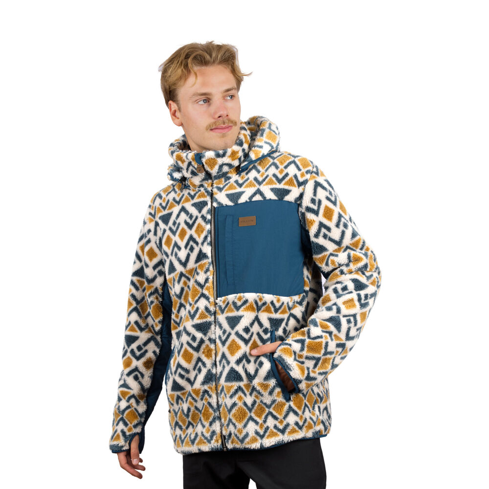 Chaqueta Shaggy Waves Print Hombre Falcone image number 0.0