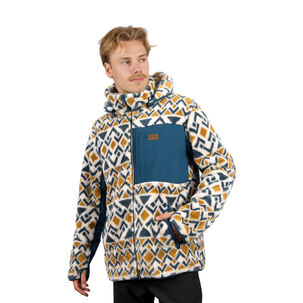 Chaqueta Shaggy Waves Print Hombre Falcone