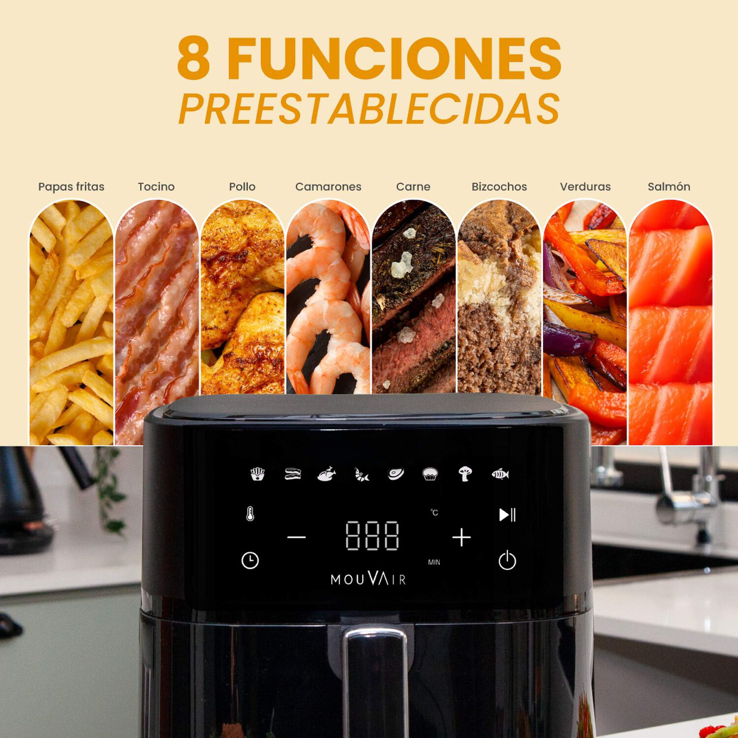 Freidora De Aire 6 L Mouvair Clear Fry image number 5.0