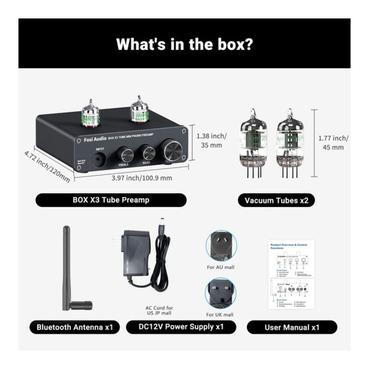 Preamplificador Bluetooth Para Tornamesas Fosi Audio Box X3 image number 7.0