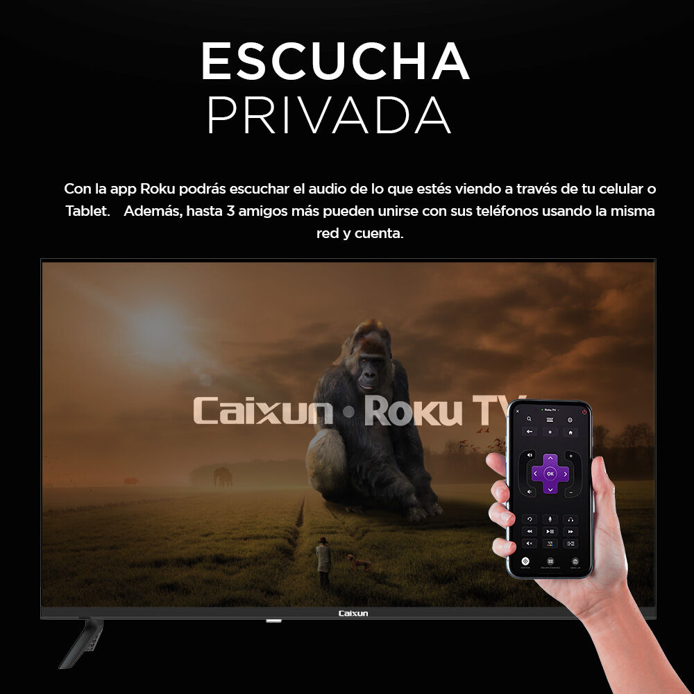 Smart Tv Caixun Led 43" Fhd Roku Tv C43v1fr image number 6.0