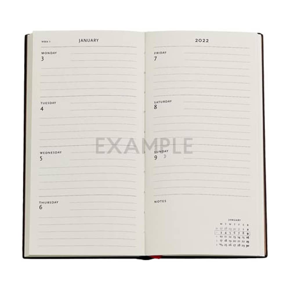 Agenda 2022 Blue Velvet Slim Tapa Dura Semana A La Vista image number 3.0