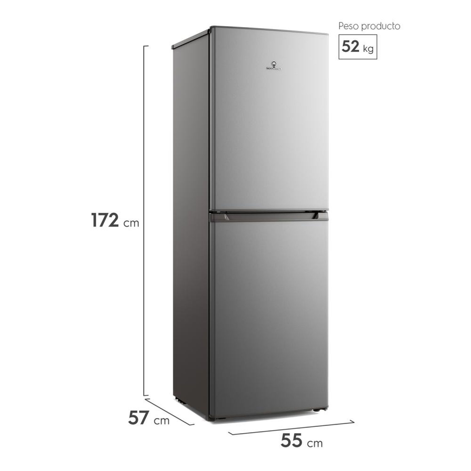 Refrigerador Bottom Freezer Mademsa MED250 / Fr&iacute;o Directo / 248 Litros / D image number 2.0