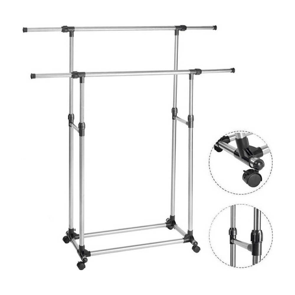 Perchero Colgador De Ropa Doble Met&aacute;lico image number 1.0