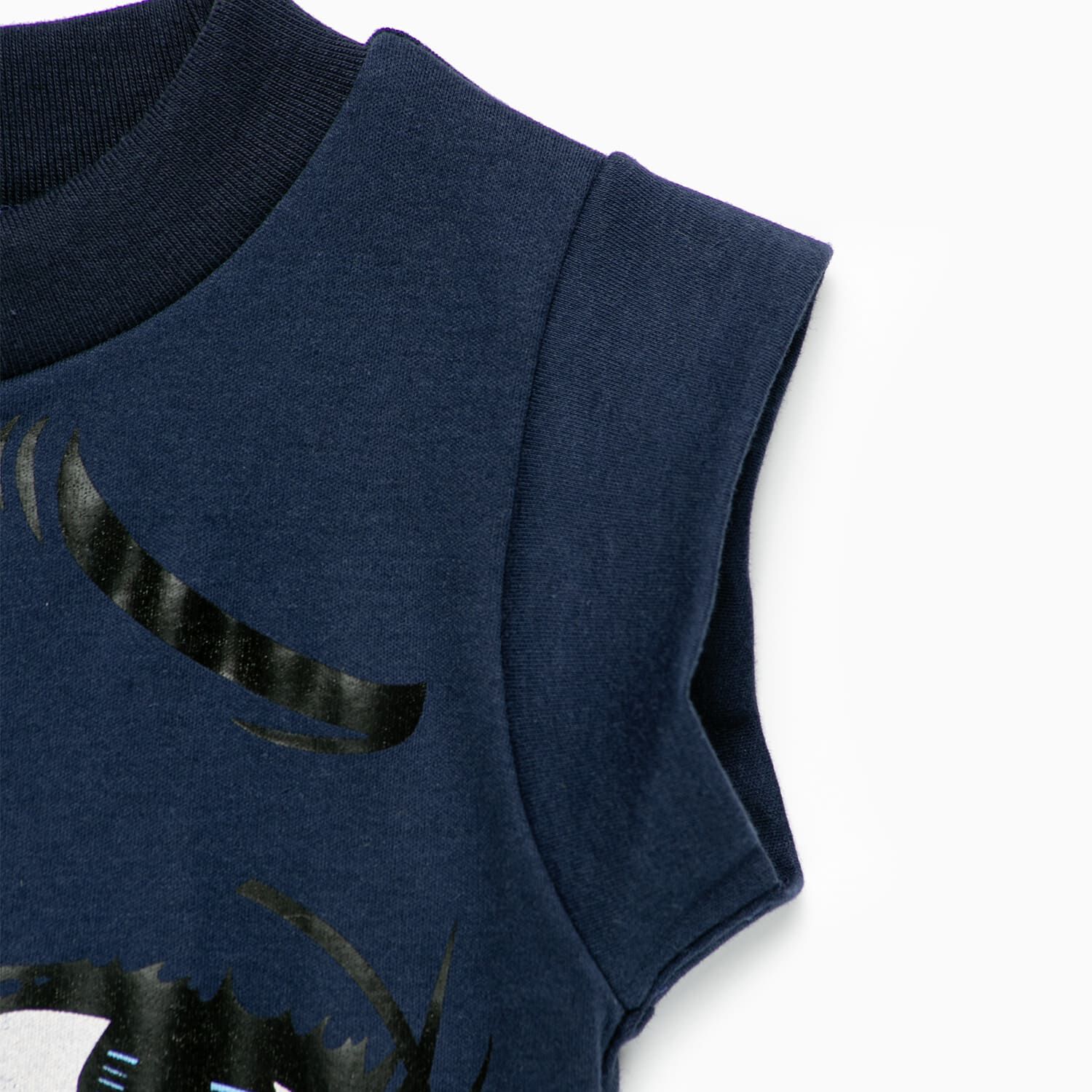 Polera Azul Labios Algod&oacute;n Peruano image number 3.0