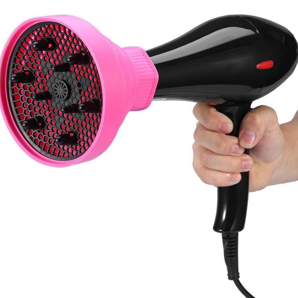 Difusor Para Secador De Cabello De Silicona Plegable Rosa image number 1.0