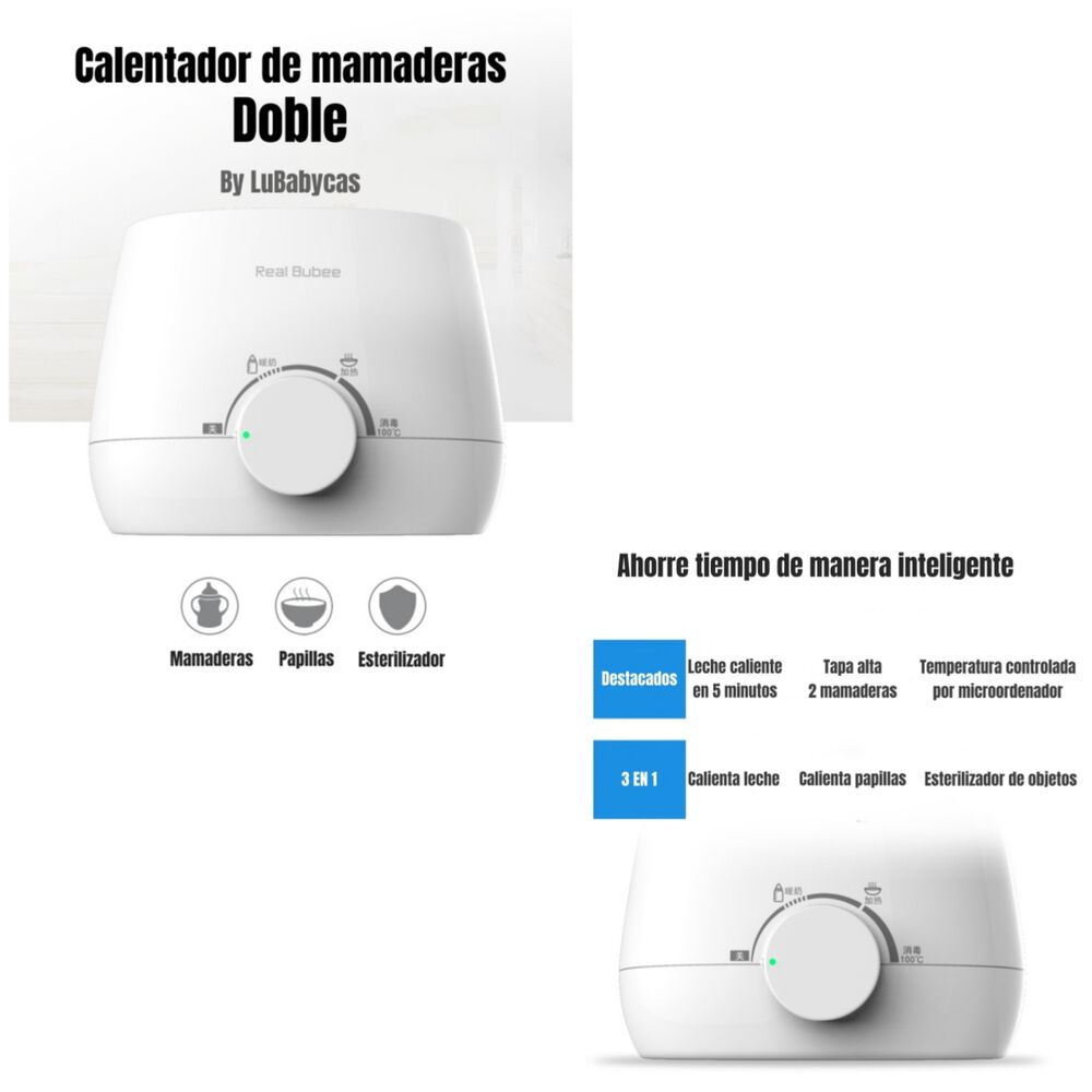 Calentador De Mamaderas Doble 3 En 1 By Lubabycas image number 6.0