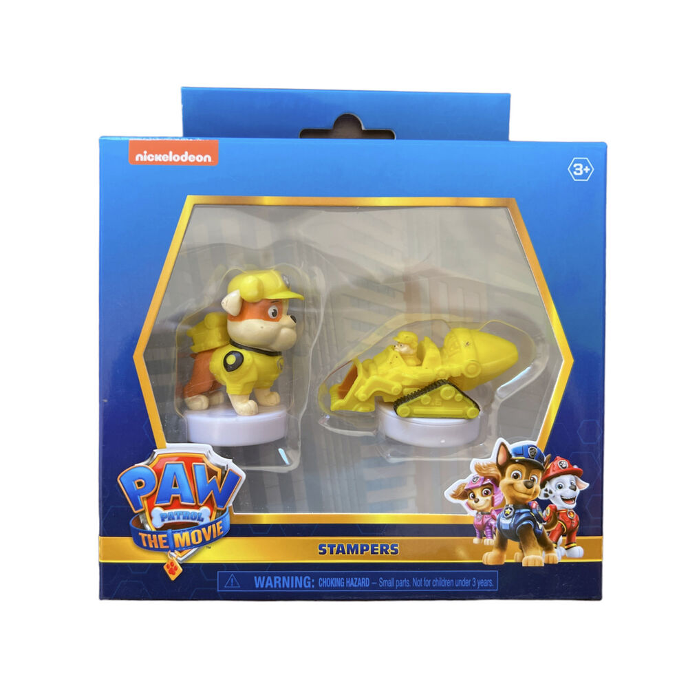 Figuras Juguetes Paw Patrol Rubble Con Maquina - Ps image number 0.0