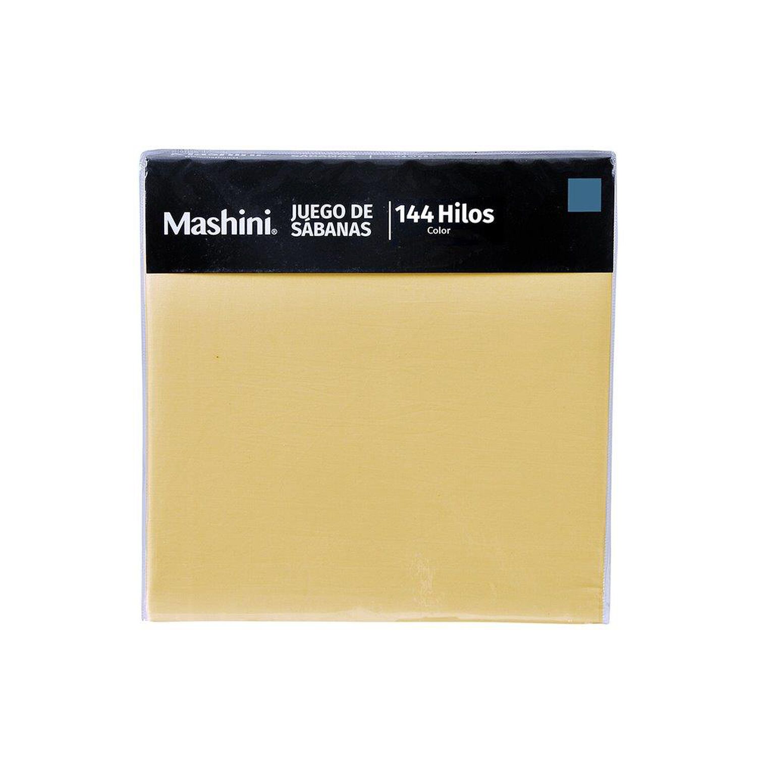 Sabana 144 Hilos Lisa Mashini 2 P Amarillo image number 2.0