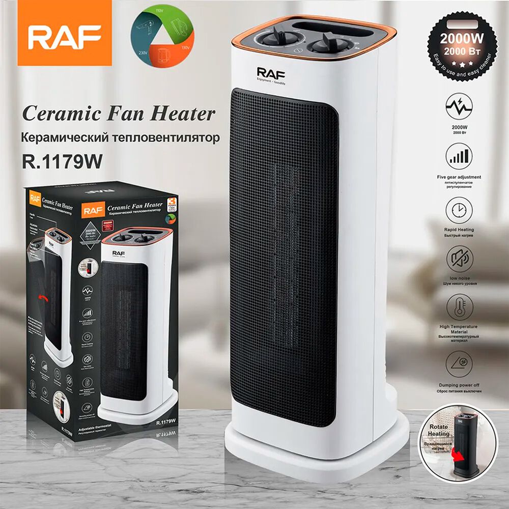 Calentador Eléctrico De Ventilador De Cerámica Portátil image number 1.0