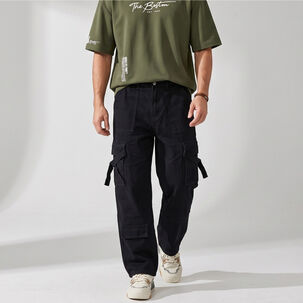 Pantalon Jeans Oversize Cargo Hombre