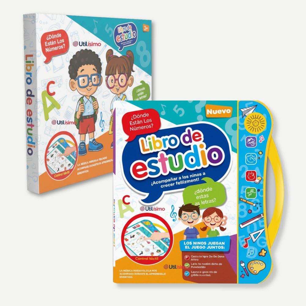 Libro Did&aacute;ctico Interactivo Aprendizaje Biling&uuml;e Juguete Para Ni&ntilde;os image number 0.0