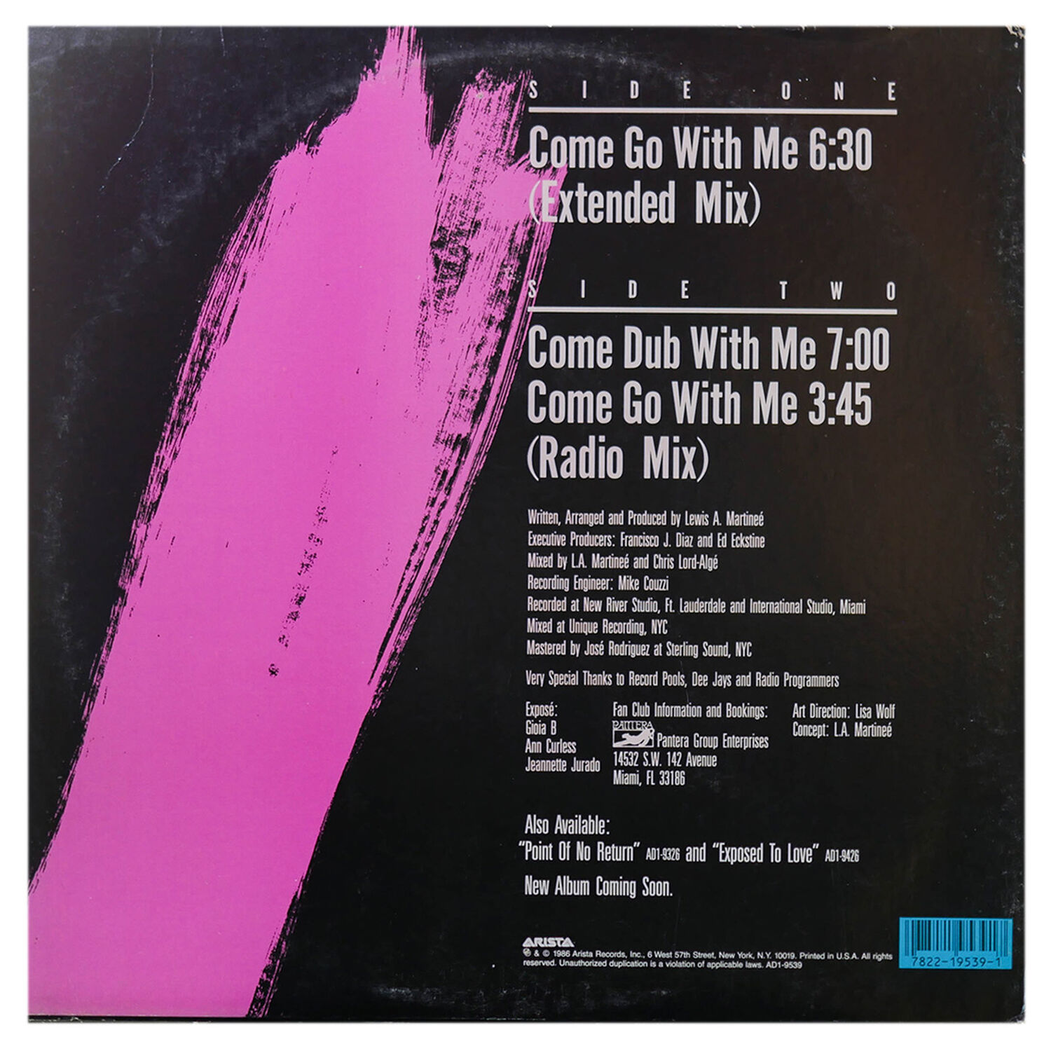 Expos&eacute; - Come Go With Me | 12" Maxi Single Usado image number 1.0
