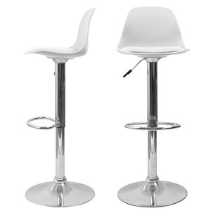 Pack 2 Silla Alta Bar Orlando T Blanco