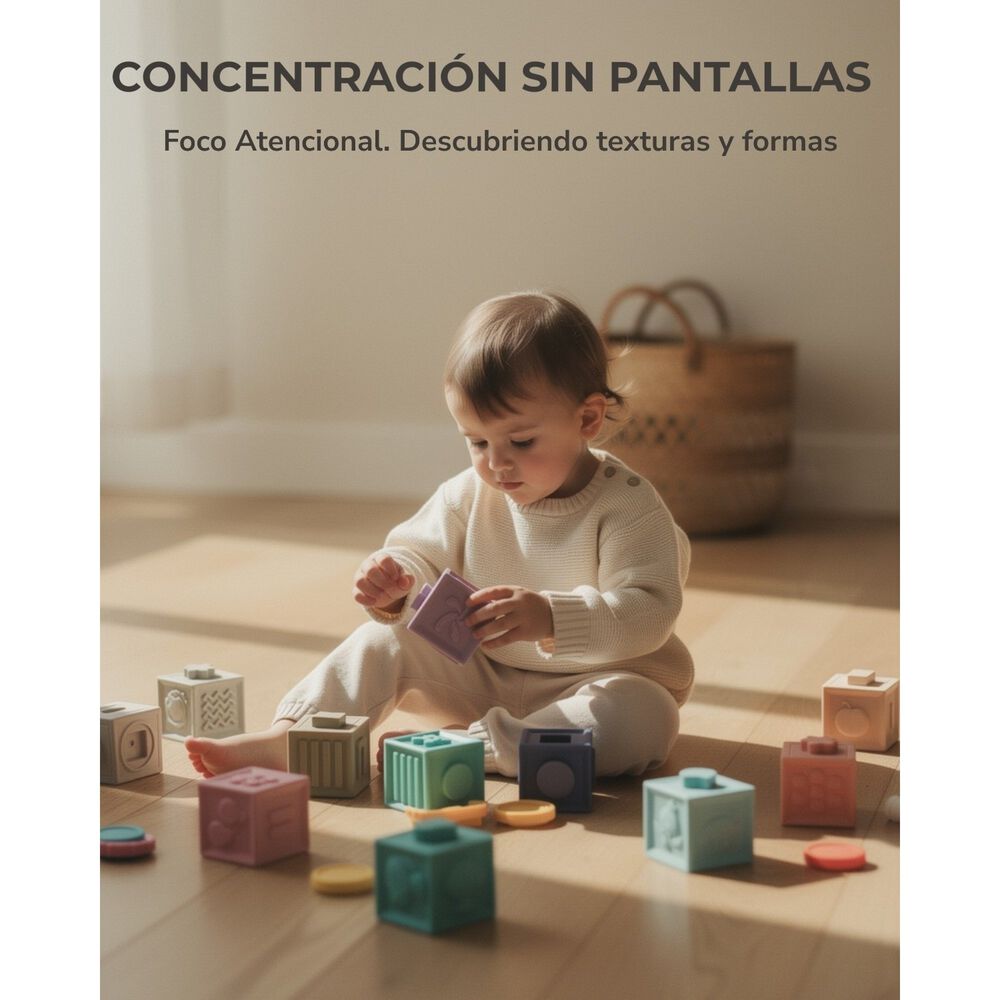 Bloques De Dentici&oacute;n Apilables Montessori De Goma image number 6.0