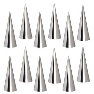 Set De 18 Moldes Con Forma De Cono Para Cannolis Y Croissants