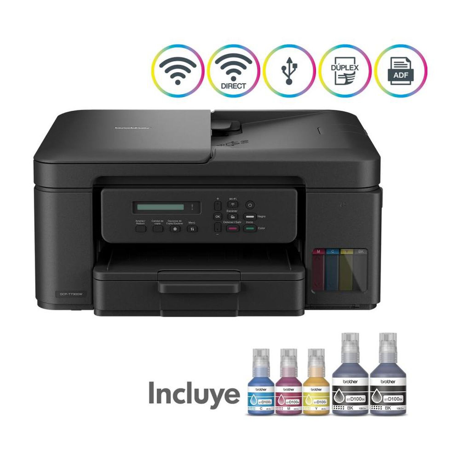 Impresora Multifuncional Brother DCPT730DW image number 0.0