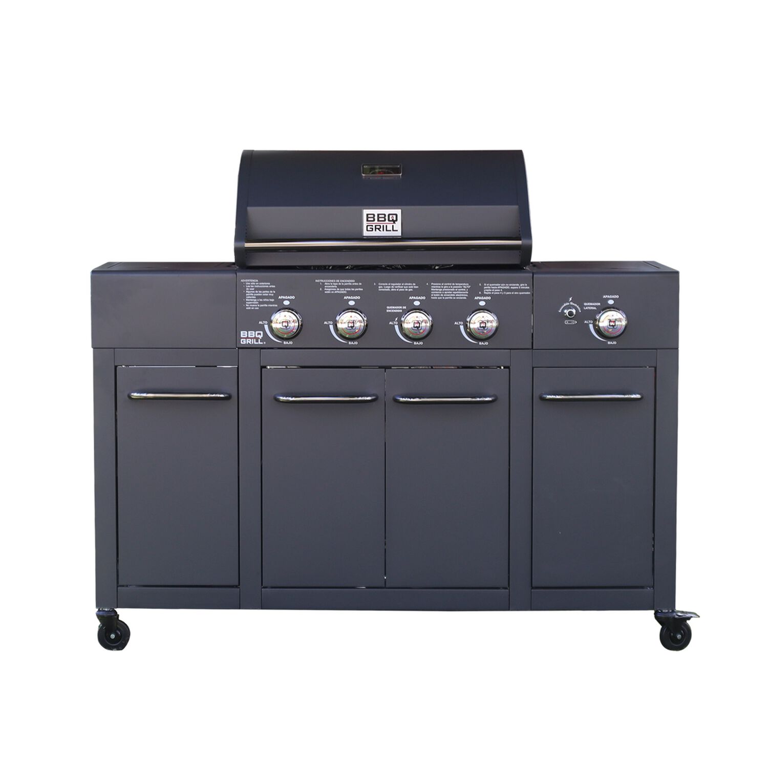 Parrilla Gas Buffalo Grey 4+1 Q + Funda De Regalo image number 0.0