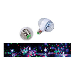 Luz Ampolleta Fiesta Giratoria Doble Color Rgb - Ps