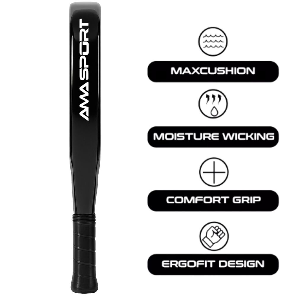Pala De Padel De Fibra De Carbono 18k Top 1 Sp Power Atack image number 4.0