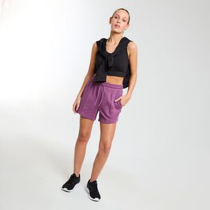 Short Deportivo Liso Tiro Medio Regular Mujer Wetland