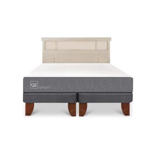 Cama Europea Cic Smart / King / Base Dividida + Respaldo