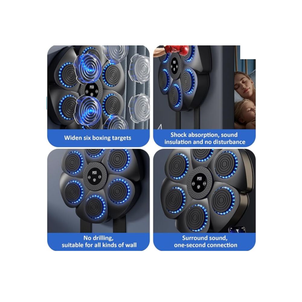 Maquina De Boxeo Guantes Artes Marciales Música Bluetooth image number 7.0
