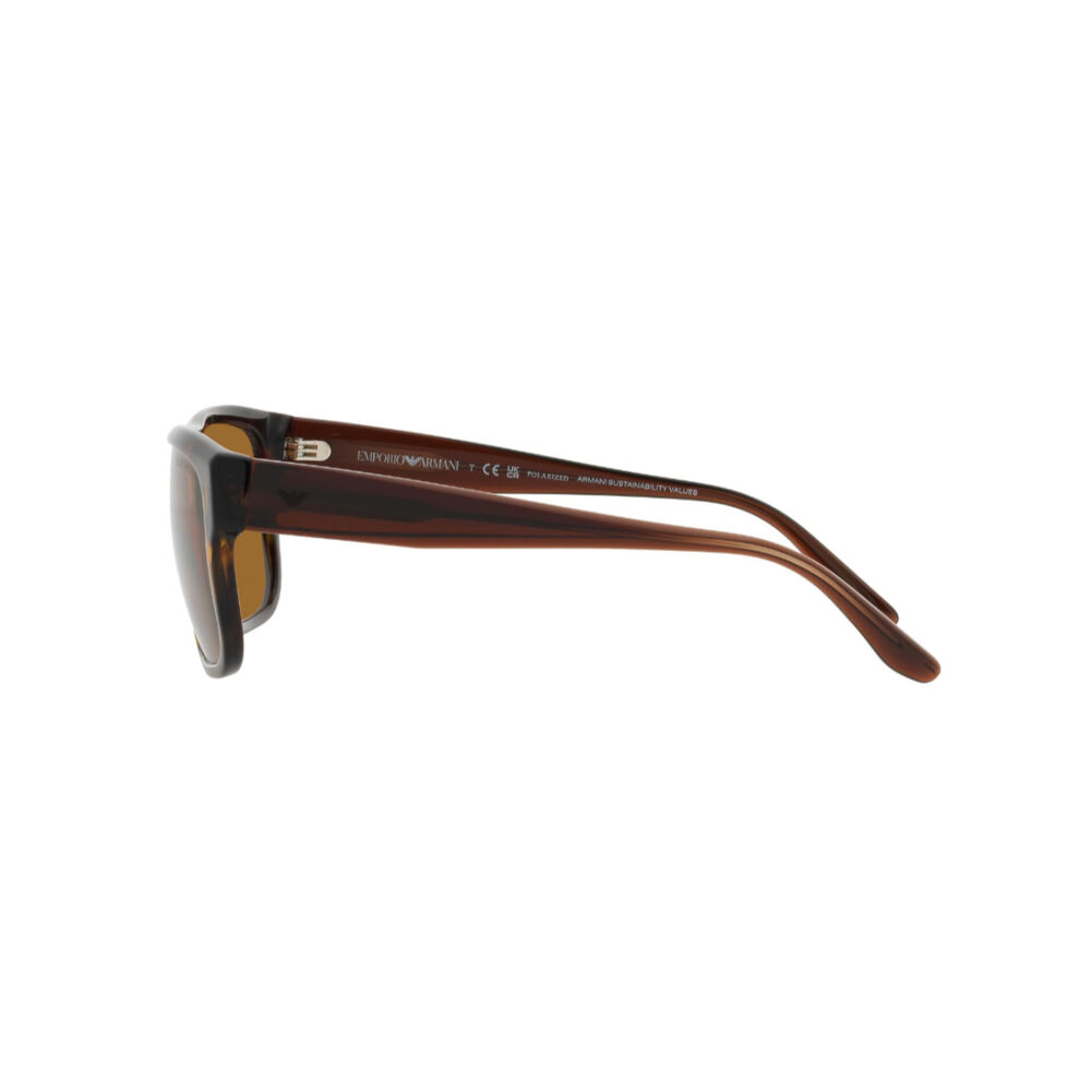 Lentes De Sol Havana Polarizado Emporio Armani image number 3.0