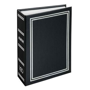 Album Clasico Liso Negro Para Ensobrar 13x18 Cm / 100f Vgo