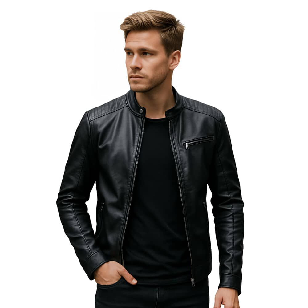 Chaqueta Ecocuero Soft Berlin Hombre image number 0.0