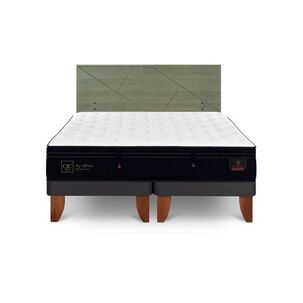 Cama Europea Cic Linea Premium / 2 Plazas / Base Dividida + Respaldo