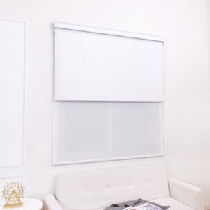 Cortina Roller Doble Tela Blackout