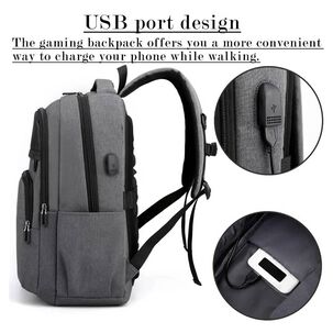 Bolso Mochila Transporte Antigolpes Para Playstation 5 Ps5 Gris Elegante