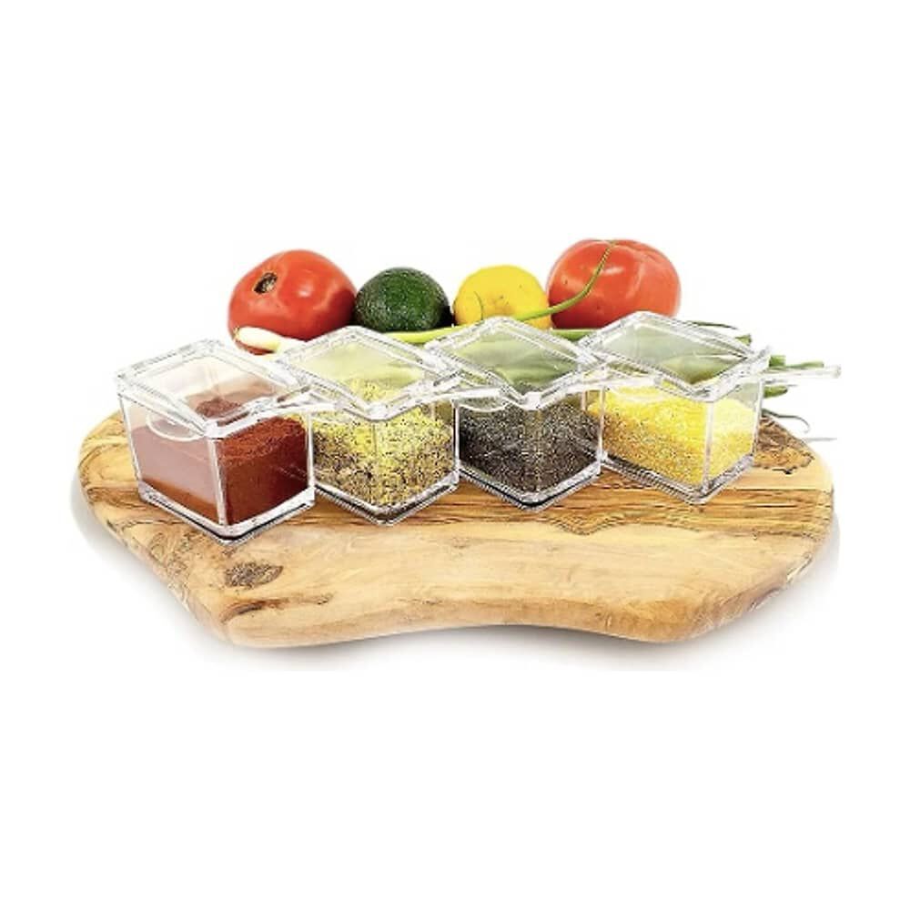 Caja Organizador Condimentos De 4 Piezas Color Transparente image number 5.0