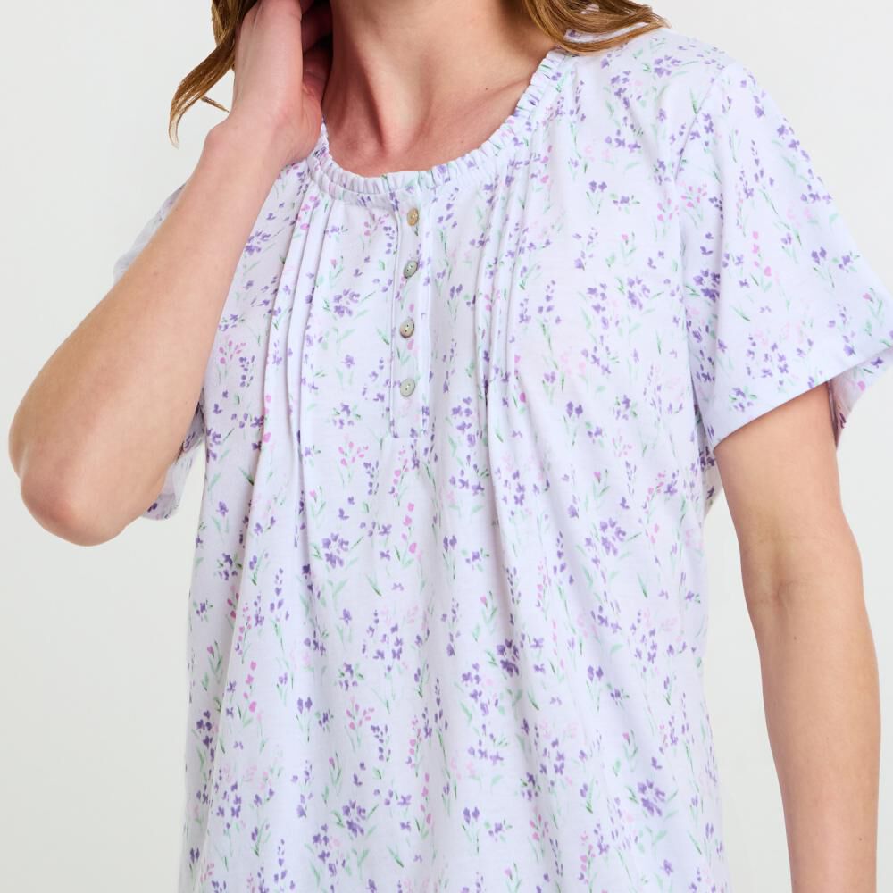 Camisola Estampada Manga Corta Mujer Lesage image number 4.0
