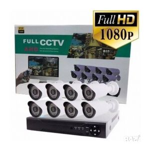 Kit Cctv 8 Cámaras De Seguridad Mas Dvr 1080p Full Hd