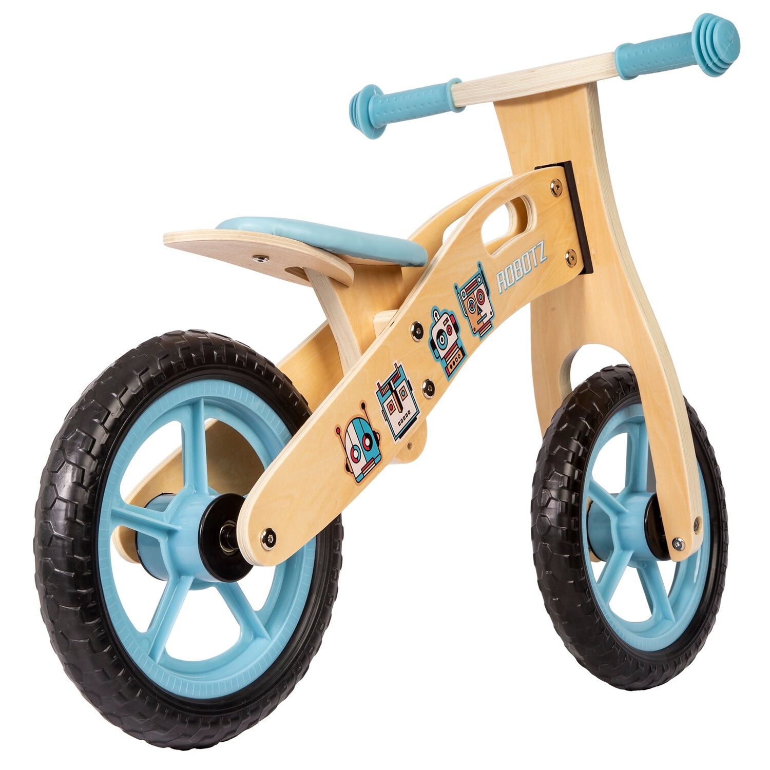 Bicicleta De Equilibrio Aprendizaje Madera Robot Celeste Bebesit image number 3.0