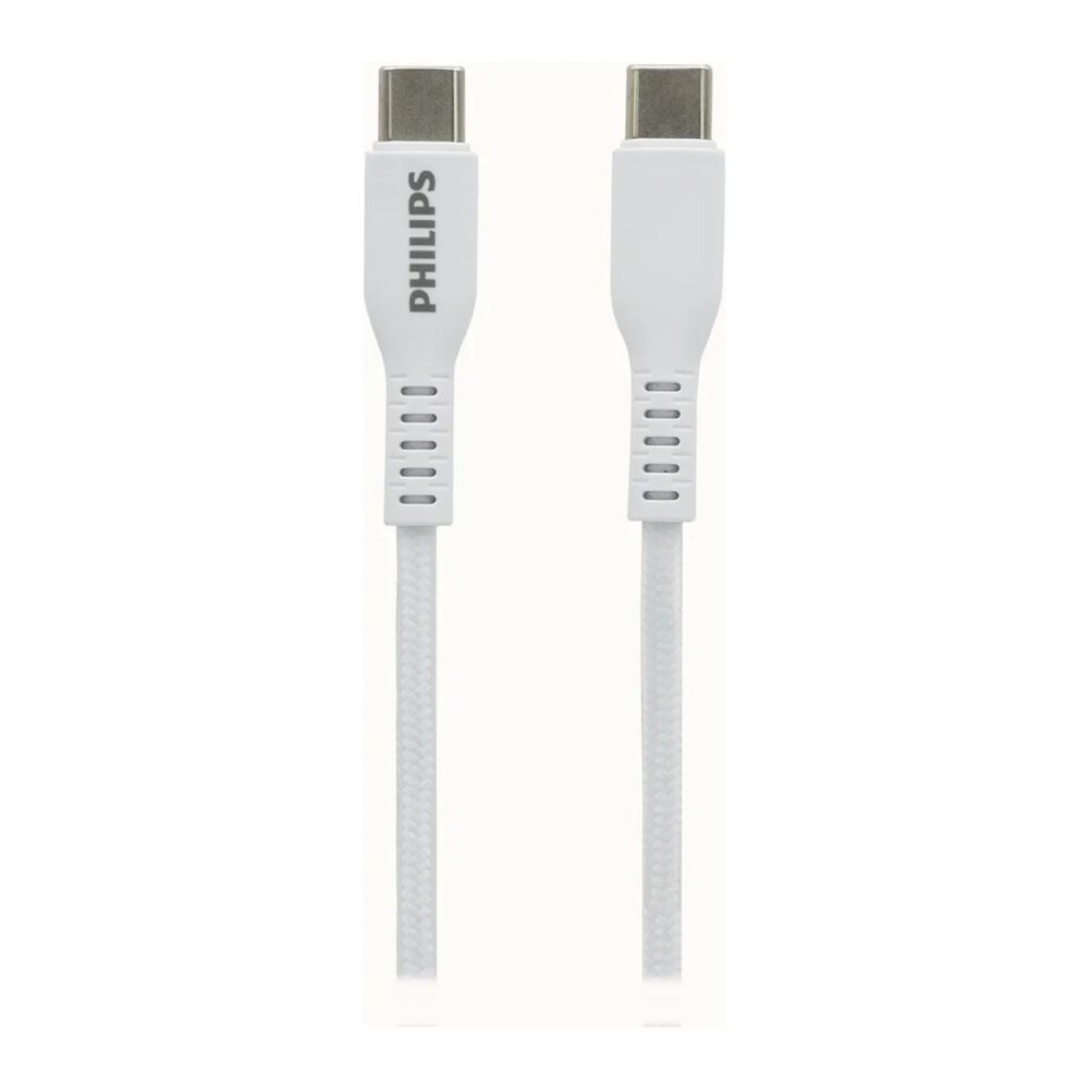 Cable De Carga Rapida 60w Usb C A Usb C Blanco Dlp8601b/71 image number 0.0